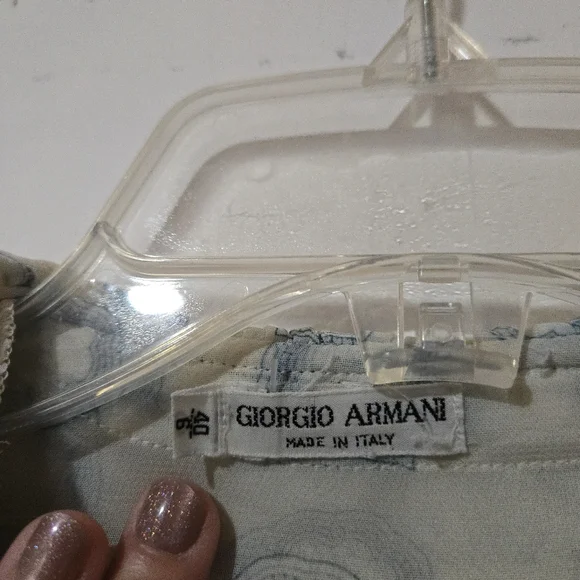 Vintage Giorgio Armani Sheer Blouse, SIZE 6 - Picture 7 of 16